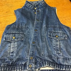 Vintage denim vest